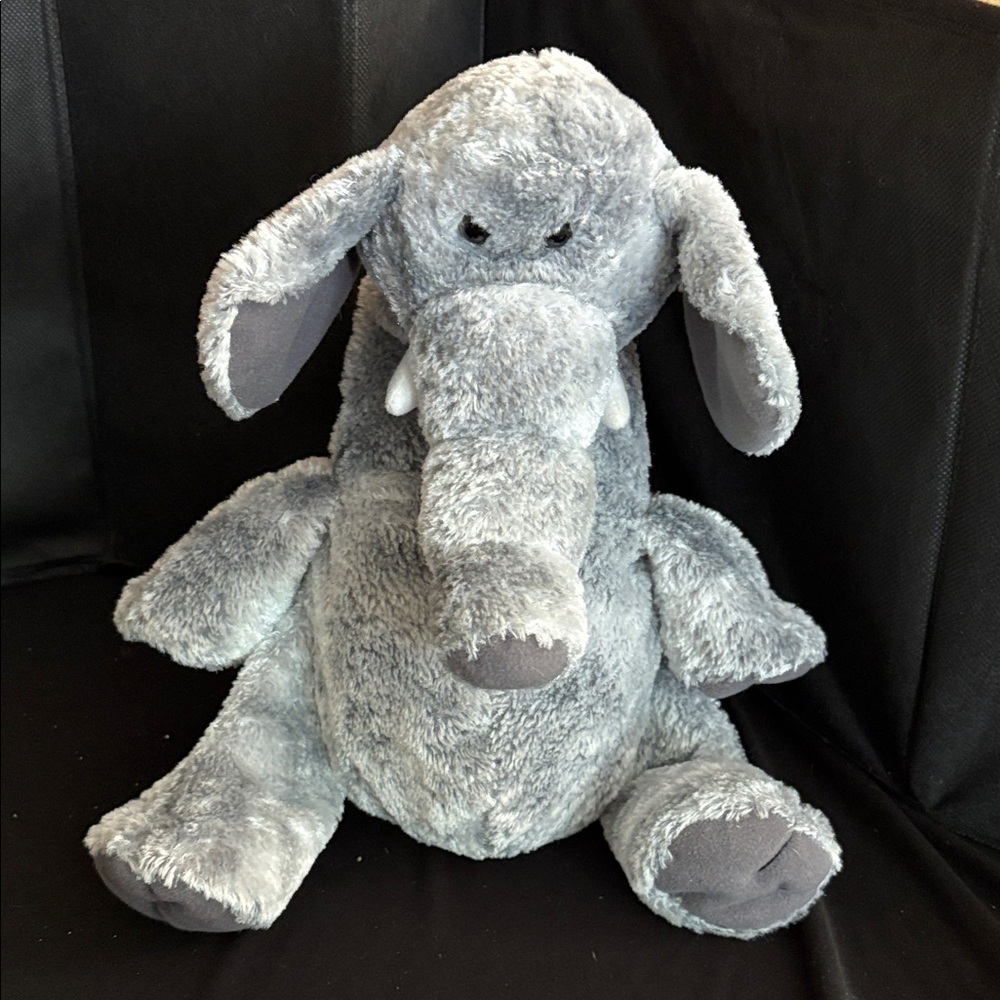 Cuddly Gray Elephant Plush Toy